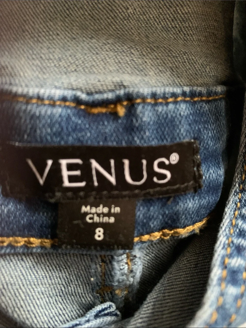 VENUS Women's Blue Wide-Leg Denim Overalls - Picture 4 of 4